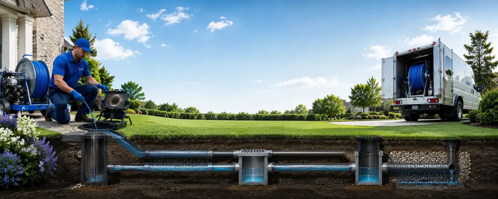 Outdoor drain cleaning information for Pittsford, VT